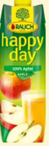Happy Day 100% jablkový džús, jablkový džús s dužinou