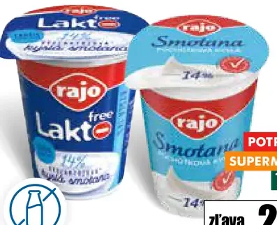 Smotana kyslá bezlaktózová 14%