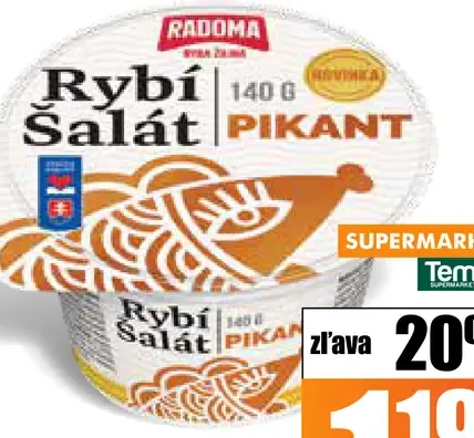Rybí šalát pikant