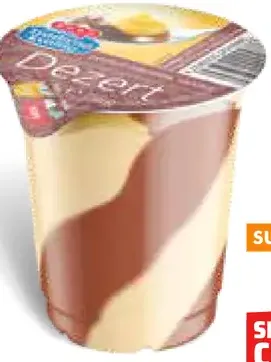 Dezert s príchuťou čokoláda, vanilka