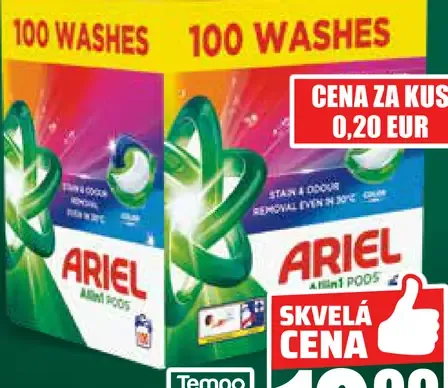 Ariel gelové kapsuly Color, Extra Clean