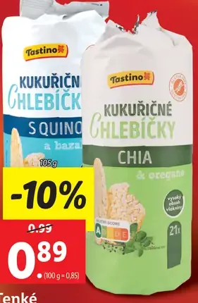 Tastino kukuričné chlebíčky