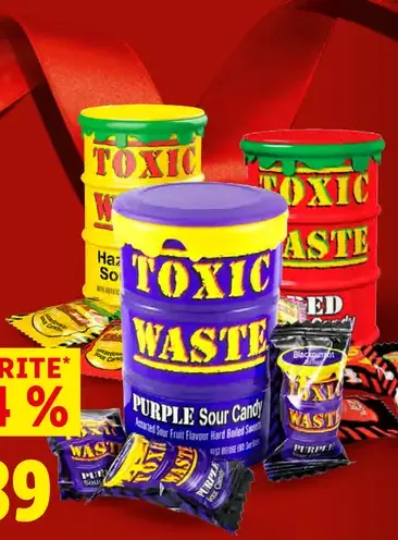 Toxic Waste Kyslé cukríky