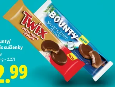 Bounty Twix sušienky
