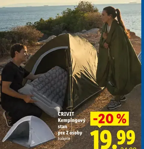 Crivit Kempingový stan pre 2 osoby