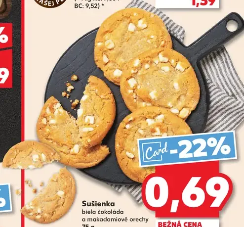 Sušienka biela čokoláda a makadamové orechy