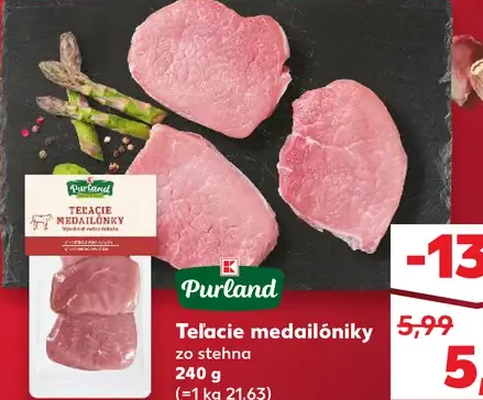 Teľacie medailóniky zo stehna