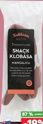 Kukkonia Mangalica snack klobása