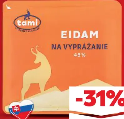 Eidam 45 % na vyprážanie