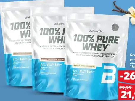BioTechUSA 100% Pure Whey srvátkový proteín