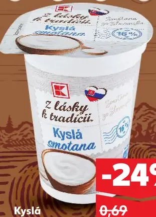 Z lásky k tradícii Kyslá smotana 16 %