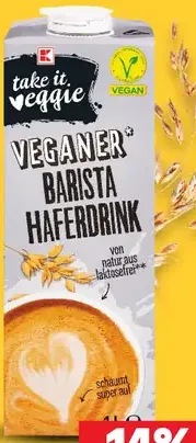 Take it veggie VEGANER Barista Haferdrink