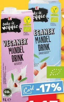 Take it veggie BIO Trvanlivý mandlový nápoj