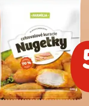 Farmília kuracie nuggety celosvalové