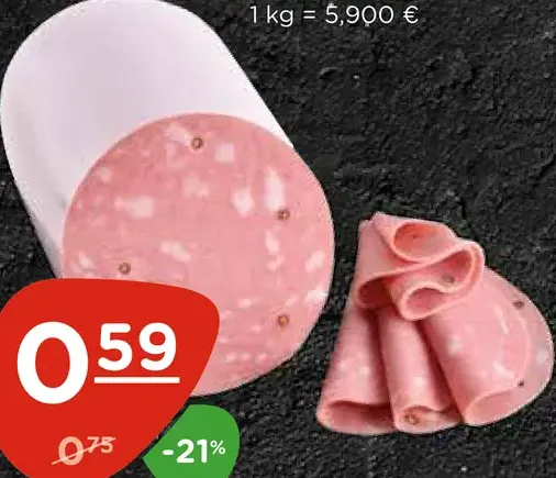 Kostelecké Uzeniny Mortadela talianska saláma