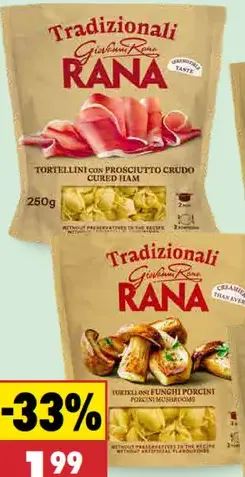 Rana cestoviny rôzne druhy