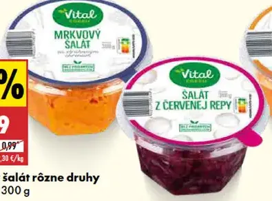 Vital Fresh Zeleninový šalát - rôzne druhy