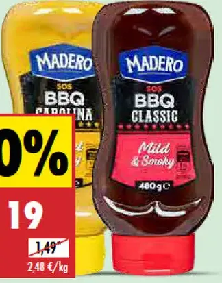 Madero BBQ omáčka carolina/classic