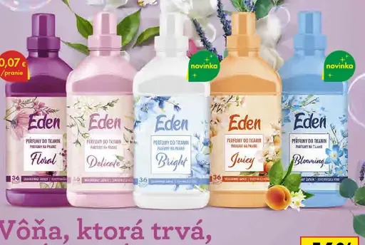 Eden Parfum na pranie rôzne druhy