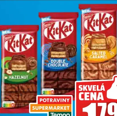 KitKat čokoláda 3 druhy