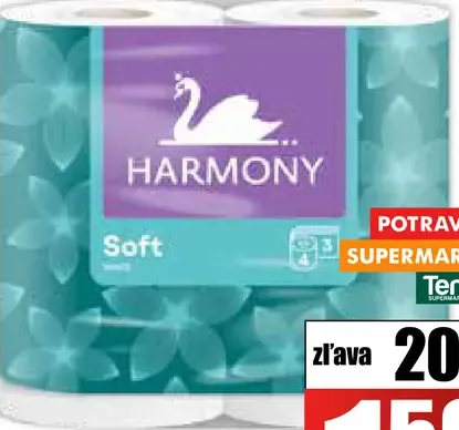 Harmony Soft 3-vrstvový toaletný papier