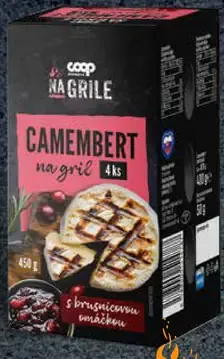 Kam na gril Camembert s brusnicovou omáčkou