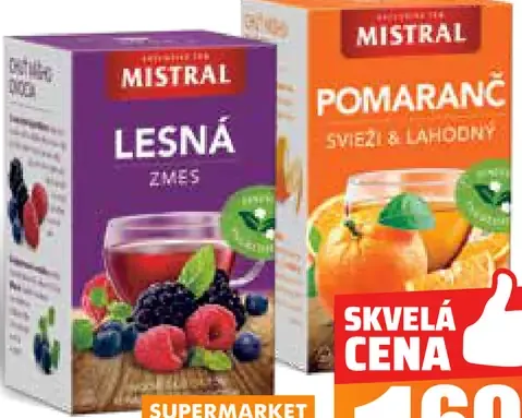 Mistral čaj Pomaranč Svieži & Lahodný a Lesná Zmes