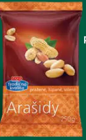 Arašidy lúpané pražené solené