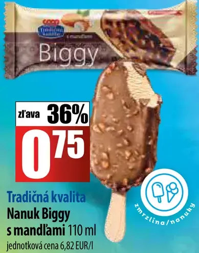 Biggy nanuk s mandľami