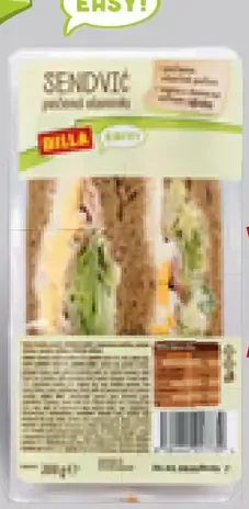 BILLA Easy pečená slaninka sendvič