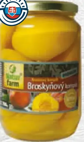 Natur Farm Prémium broskyňový kompót