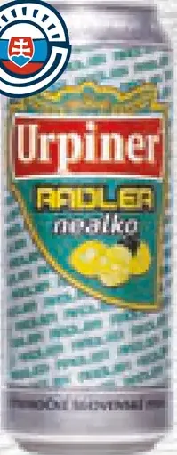 Urpiner Radler nealko plechovka