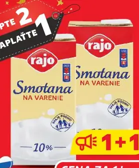 Rajo Trvanlivá smotana na varenie