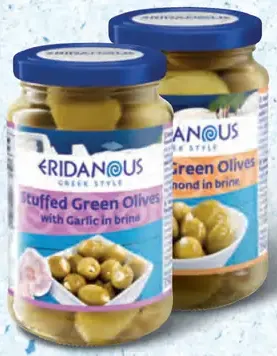 Ridanous Plnené zelené olivy rôzne druhy