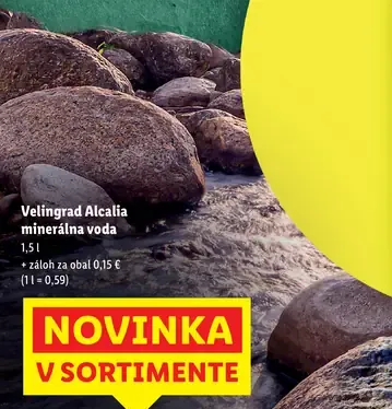 Velingrad Alcalia minerálna voda