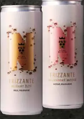 Frizzante nealkoholické víno plechovka