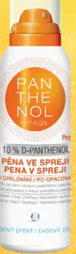 Panthenol Omega pena v spreji po opaľovaní