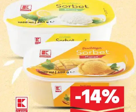 K Classic Mrazený sorbet