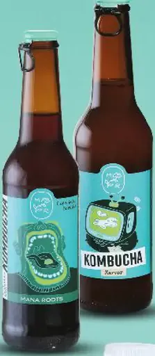 Kombucha sýtený čajový nápoj