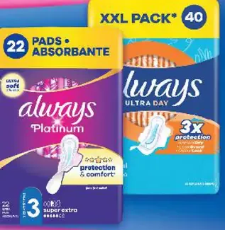 Always Platinum dámske hygienické vložky