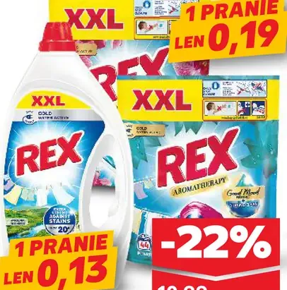 Rex prací prostriedok