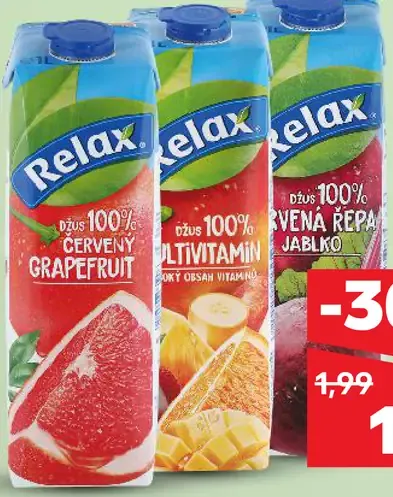 Relax červený grapefruit šťava