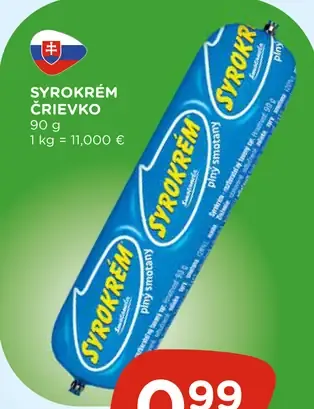Syrokrém Cievka