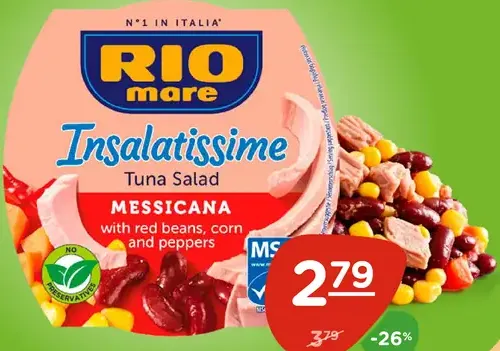Rio Mare Insalatissime Tuniakový šalát Mexico