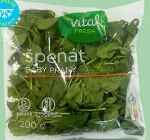 Vital Fresh Baby špenát praný