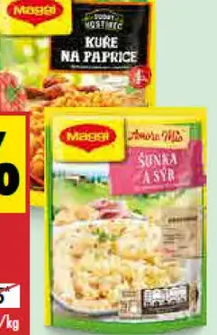 Maggi Amore Mio šunka a syr/Dobrý hostinec kura na paprike