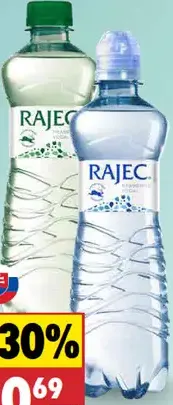 Rajec pramenitá voda jemne perlivá