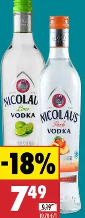 Nicolaus Vodka
Nicolaus Pear Vodka
Nicolaus Lime Vodka