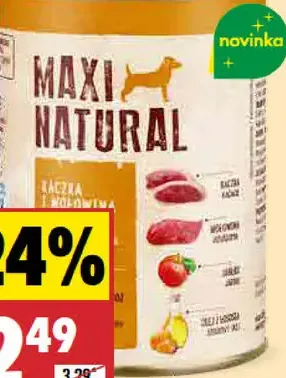 Maxi Natural Krmivo pre psy konzerva rôzne druhy