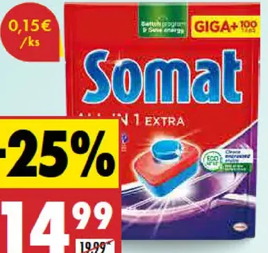 Somat Tablety do umývačky All-in-One Extra